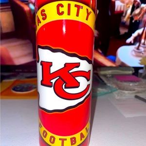 Handmade double walled stainless steel Kansas City Chiefs Tumblr. 20 oz